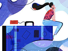A兮福采集到插画素材