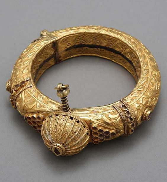 一只西印度的金脚镯
