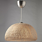 IKEA Fan Favorite: BÖJA pendant lamp. This handmade bamboo shade gives a soft glowing light, that gives your home a warm and welcoming atmosphere. Bamboo is beautiful and durable - not least of all from an environmental standpoint.: 