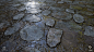 Wet Cobblestone Floor I Material Study