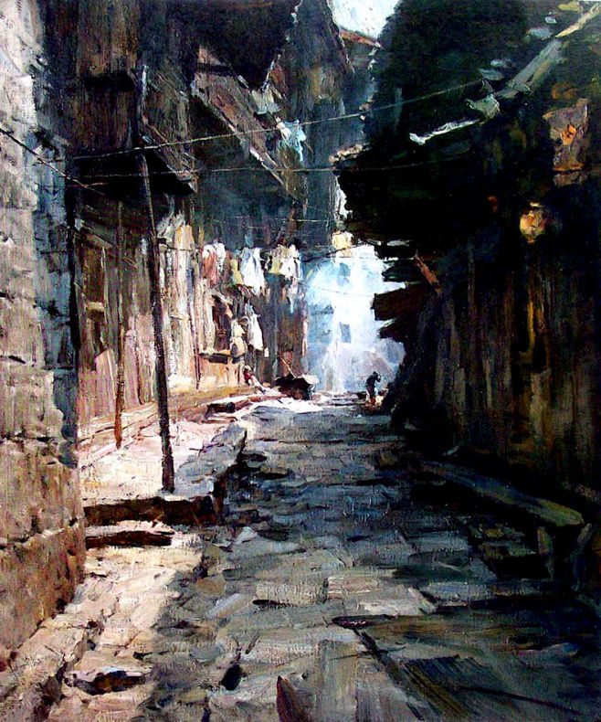 风景   油画  杜泳樵在作品