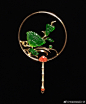 七宝画团扇，灿烂明月光：狮记古典珠宝中国扇胸针系列欣赏 ​​​​