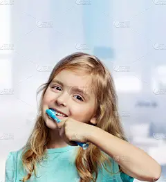 儿童,女孩,幼儿,浴室,背景聚焦,牙膏,牙刷,垂直画幅,青少年,人的嘴