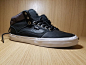 Vans OTW Bedford 2015纯黑全皮大理石纹理黑色全皮质VN-0XB5FHV-淘宝