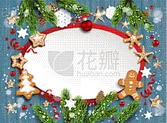 边框,可爱的,球体,请柬,事件,贺卡,圣诞装饰物,圣诞卡,新年前夕,食品