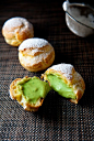 ~green tea cream puffs~