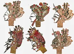 中国风皮影头像元素高清素材 免费下载 设计图片 页面网页 平面电商 创意素材 png素材