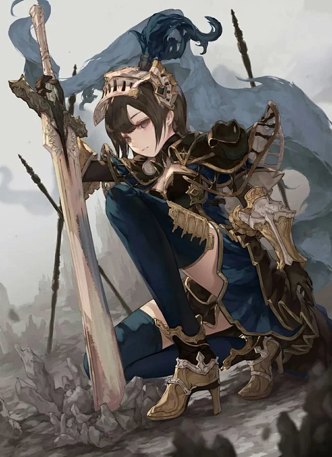 中世纪奇幻 dnd 龙与地下城@不入流的画师收集_花瓣 女骑士 转载地 p站_4721940713.jpg-花瓣网