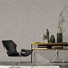 素色简约无纺布壁纸 客厅卧室家装酒店宾馆工程亚麻发泡墙纸 批发