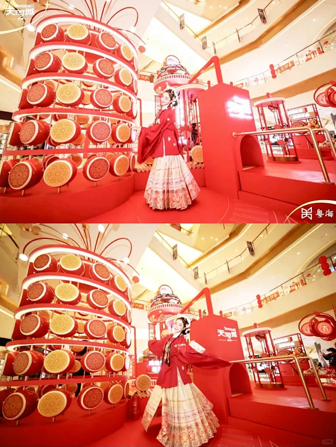春节美陈｜天河城福鼓迎新展览