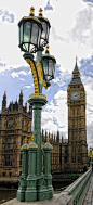 de klokkentoren met de Big Ben is natuurlijk het symbool van de hoofdstad van Groot Britannië.: 