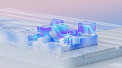 Ley_雷羽采集到C4D/B端视觉/轻质感/微软风格/毛玻璃