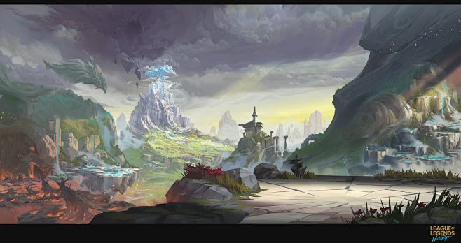 WILD RIFT - Background painting图片_Y-英雄联盟/League of Legends图片素材-花瓣网