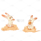 中国风插画-兔子