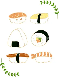 寿司元素素材  - 源文件下载【酷图网】寿司插画,日本,日本特色,日本特色小吃,日本美食,日式,手绘寿司,手绘美食,卡通寿司,紫菜包饭,饭团,寿司海报,可爱寿司,厨师,厨房,美食插画,三文鱼寿司,寿司手绘,插画美食,寿司美食,日料,手绘,寿司,日式美食,日料元素