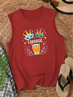carnaval 带化妆舞会面具 女士背心