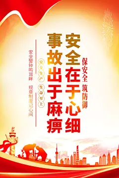 安全生产海报安全生产标语