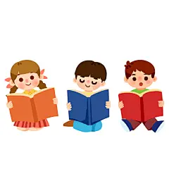 卡通手绘儿童读书学习阅读人物素材读书 讲故事 学习 孩子 阅读 卡通 人物 儿童 手绘 努力学习