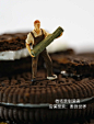 preiser建筑工人伐木搬运人物场景模型1:87HO微拍小人道具配noch-淘宝网