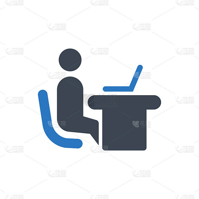 Office worker icon