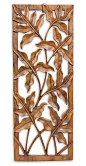 Wood wall panel, 'Forest Shrubs'