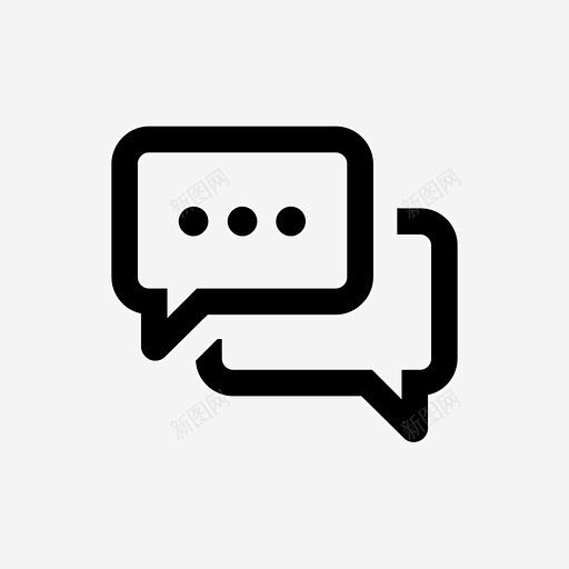 对话聊天评论图标 icon 标识 标志 UI图标 设计图片 免费下载 页面网页 平面电商 创意素材