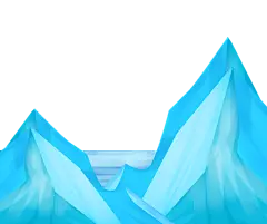 冰山雪山冰川PNG设计免扣素材