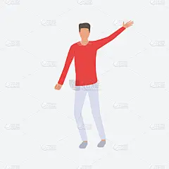 Man waving hand