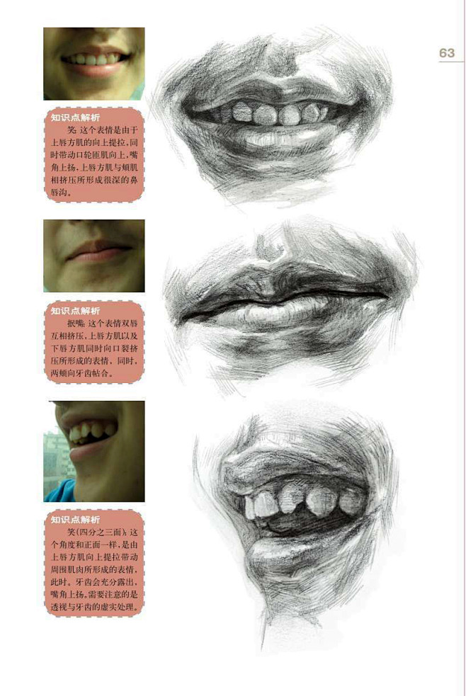 嘴巴素描图 (63)