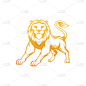 Lion Logo Vector Design Illustrator. Vintage Luxury Lion Head Logo Design Template. Abstract Lion Shield Logo Vector Design