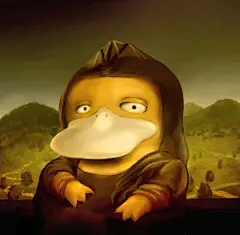 #ポケモン コダリザ - ＠drifter的插画 - pixiv : 本物のモナ・リザはちゃんと左手首に右手を添えているんですけどね、、コダックさんの腕を伸ばす訳にはいかないので限界までをリアルに描きました。