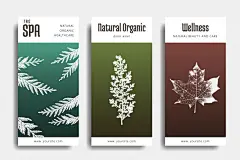 水疗创意卡片，传单，横幅，海报设计插画素材_ID:302879258