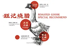 餐饮品牌设计 | 旺记烧腊VI粤菜式广东老西关传统美食-古田路9号-品牌创意/版权保护平台