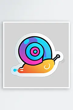 蜗牛卡通贴图壁纸分享-众图网