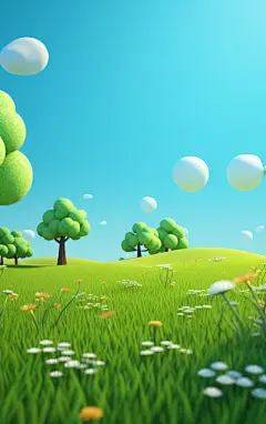植物树木壁纸素材图AI图背景