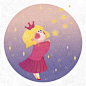 Little Girl and Stars on Behance