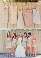 loving these mismatched bridesmaid dresses