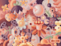 ILLUSTRATION  Digital Art  woman Nature botany pattern floral plants animals Character design 