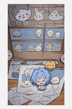 数字艺术多格漫画卡通漫画漫画手绘漫画-众图网