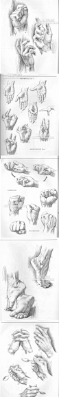 729 手足素描绘画技法 人体结构比例动态 原画动漫自学教程 资料-淘宝网