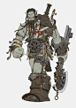 Orc steampunk, Anton Solovianchyk : It's an orc-homeless who lives in a dump of steam engines