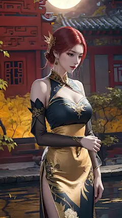 《斗破苍穹》国漫女神雅妃AI绘画：颜值逆天，难怪萧炎会心动_壁纸_手机_高清