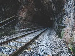 车站月台,天空,重的,水平画幅,无人,铁轨轨道,交通,货运,金属,货物集装箱