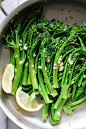 Garlic Butter Sauteed Broccolini - the easiest & healthiest broccolini recipe ever, takes only 10 mins to make. Quick, fresh, and delicious | rasamalaysia.com