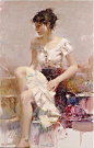 皮诺·德埃尼 Pino Daeni，意大利当代油画家。（第二波） 我在:|钟法路