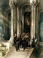 thecrownlesskings:“Across the bridge the e l v e s thrust their prisoners, but Bilbo hesitated in the rear. He did not at all like the look of the cavern-mouth, and he only made up his mind not to desert his friends just in time to scuttle over at...