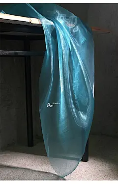 #学习资料# #绘画参考# 分享一组半透明闪光纱渐变布料材质参考 ​​​​
