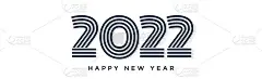 新年快乐2022，圣诞假期，网络横幅-矢量