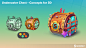 Scrabble GO - Chest Designs, Pablo Gómez : Chests/loot boxes designs for Scrabble GO mobile game.