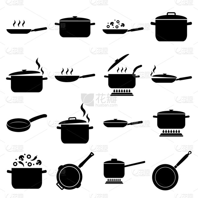 食品,煎锅,品牌名称,锅,计算机图标,分...